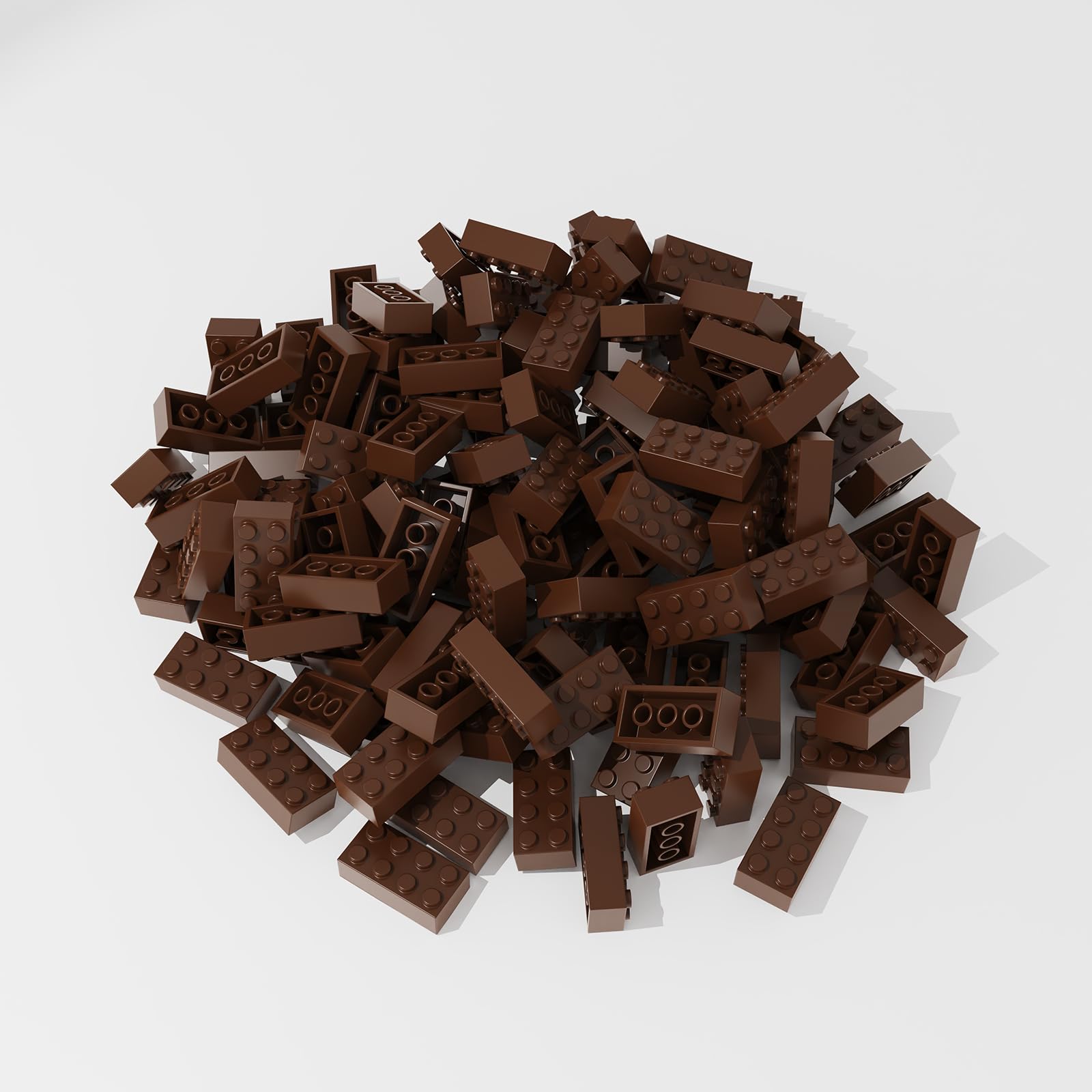 TTEHGB TOY brown building bricks 2x4 offer durable, reusable construction