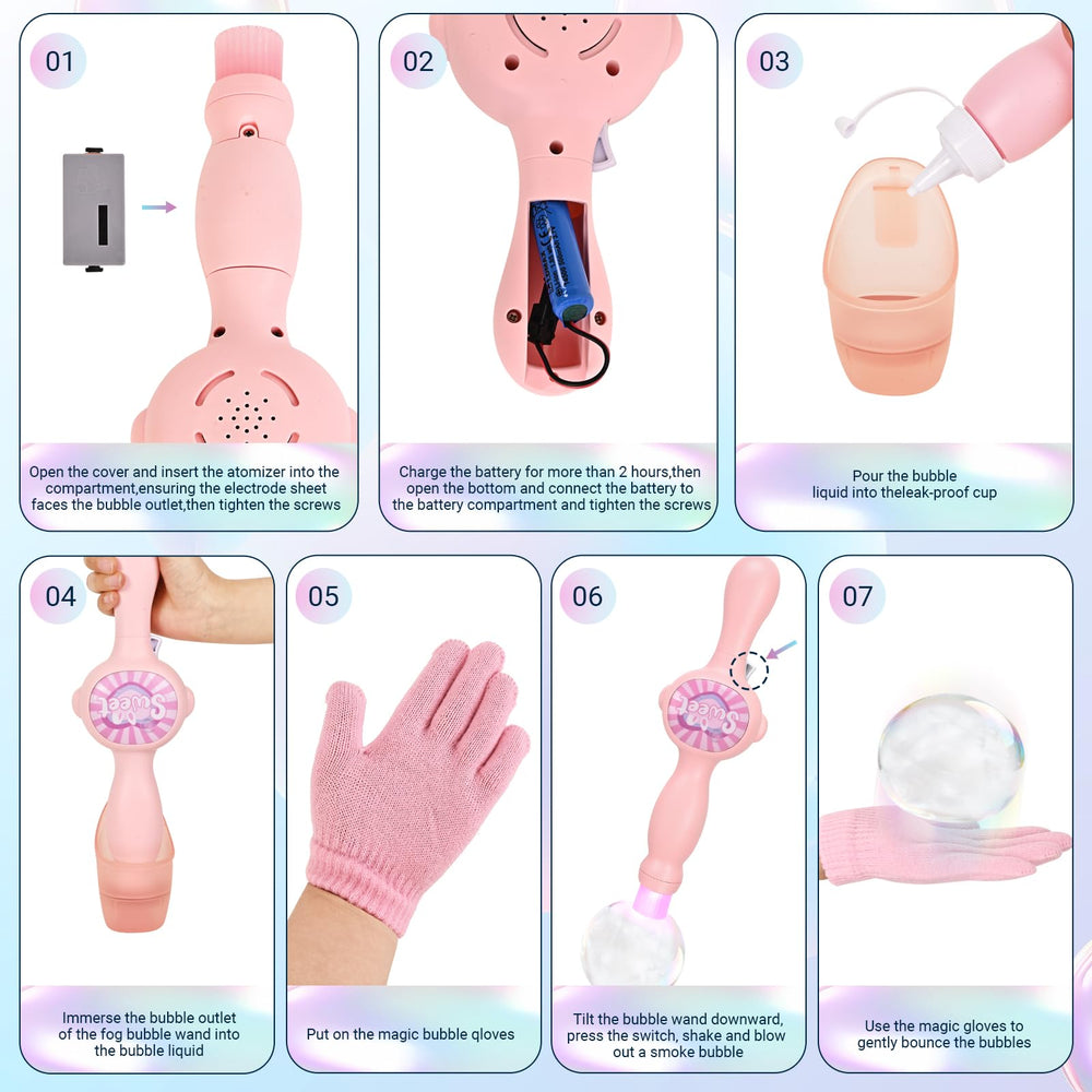 TTKADIY Bubble Fog Wand makes birthdays extra special with magical bubbles.