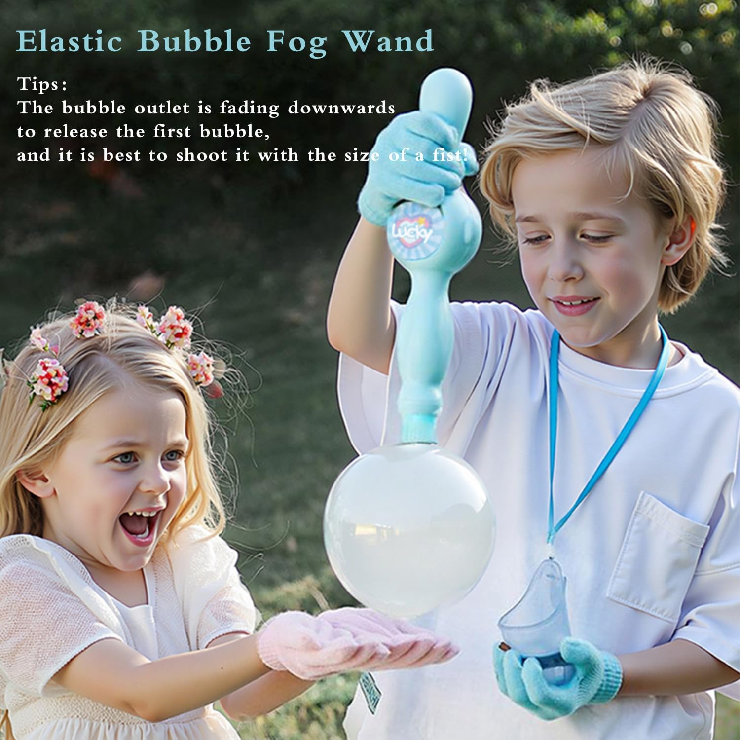 TTKADIY Elastic Bubble Fog Wand turns family gatherings into bubbly moments.