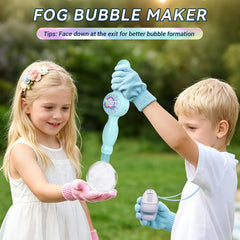 TTKADIY Elastic Bubble Fog Wand water mist bubbles offer dreamy outdoor fun.