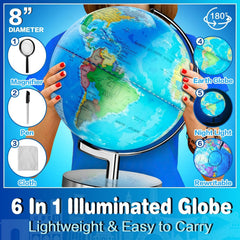 TTKTK Desk-friendly globe as calming room lighting