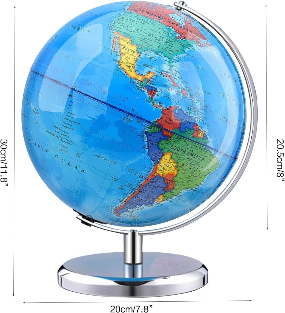 TTKTK 8-inch globe complements any decor style.