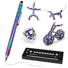 TTzycc magnetic pen with 13 rings for versatile tactile play and writing