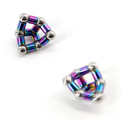 TTzycc two small steel balls expand creative modular shapes