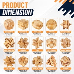 Tuauoe 3D brain teaser assembly highlights solvable challenges that sharpen logic skills.