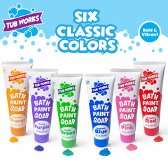 Tub Works Bath Paint Soap blue tube sparks color learning in bath time.
