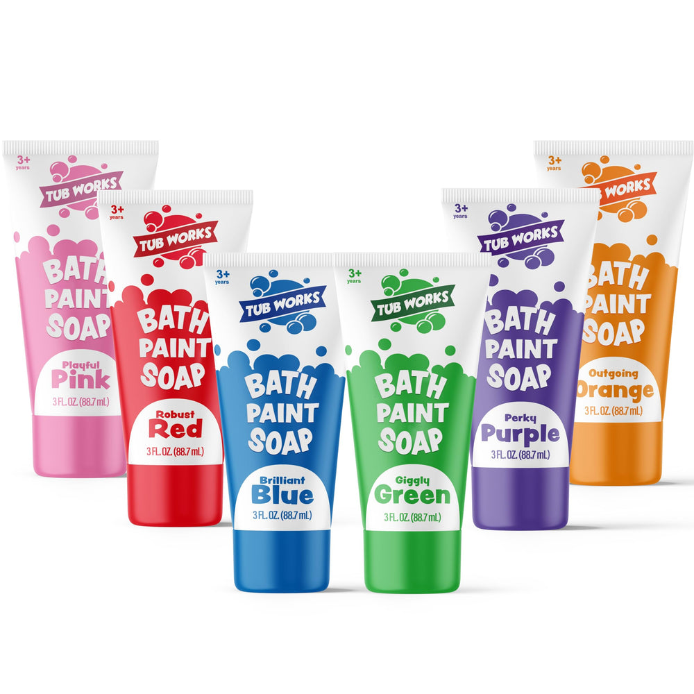 Tub Works Bath Paint Soap green tube for creative tub wall art and easy cleanup.