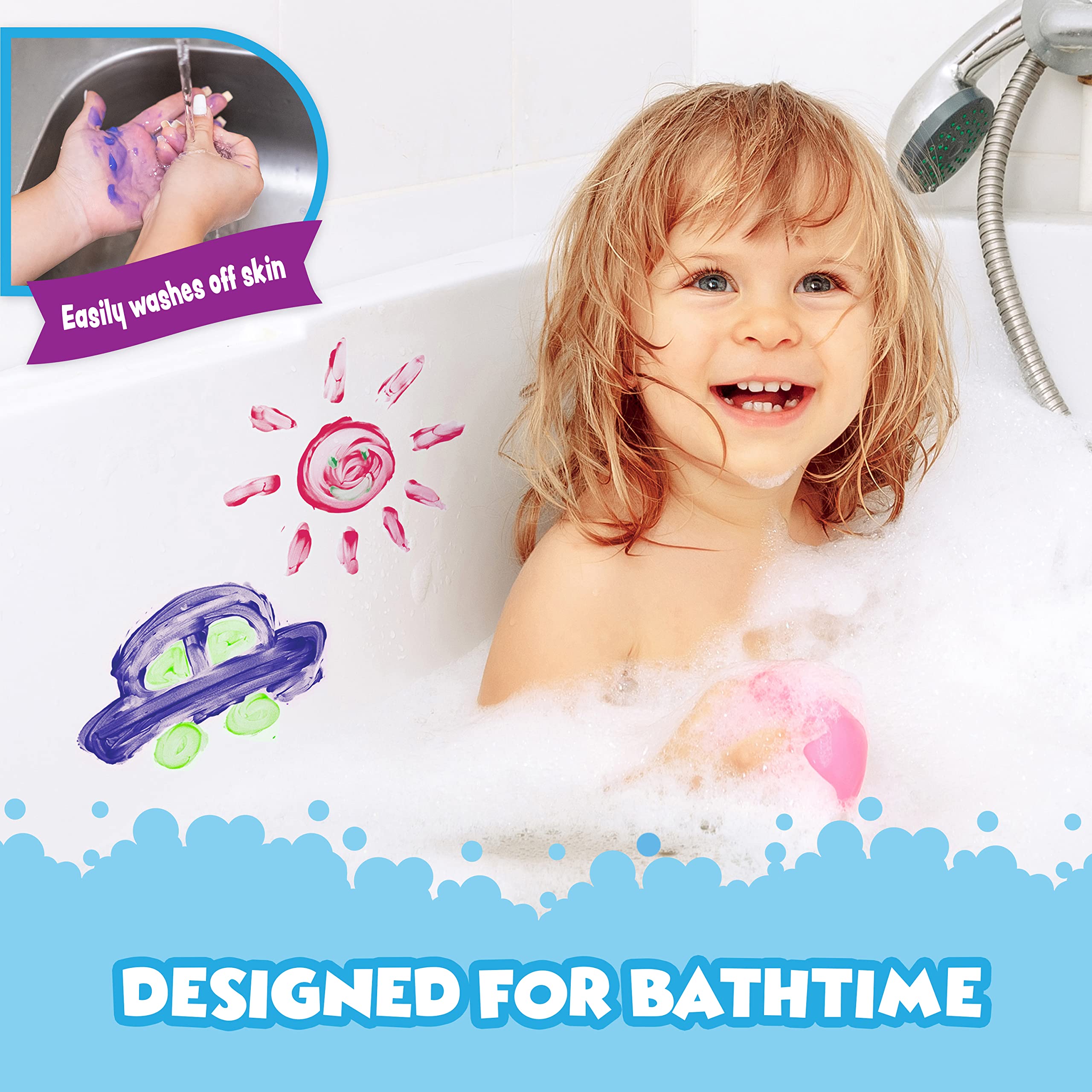 Tub Works Bath Paint Soap ruby tube brightens bath time art projects