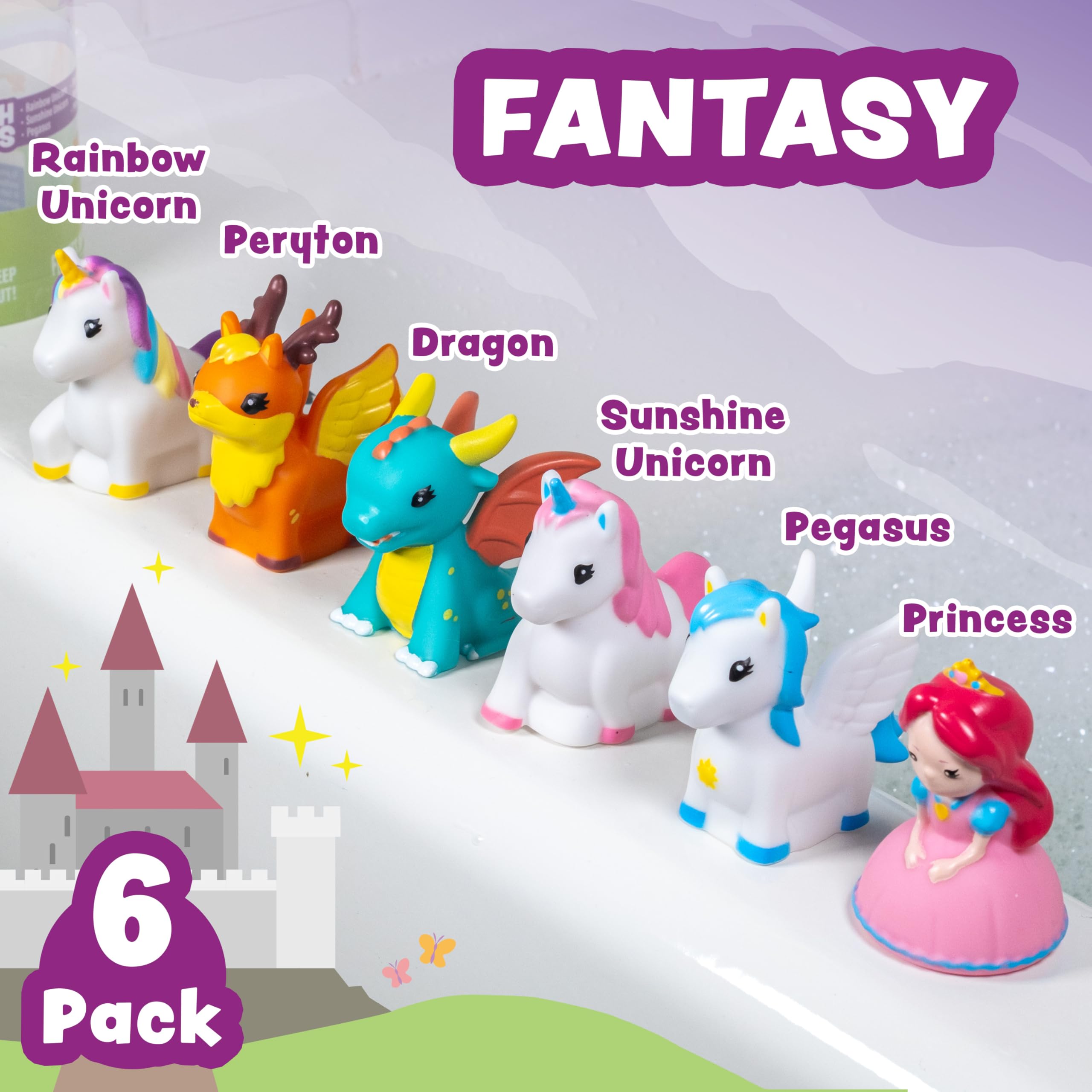 Tub Works Pegasus bath toy aids easy grasp and exploration