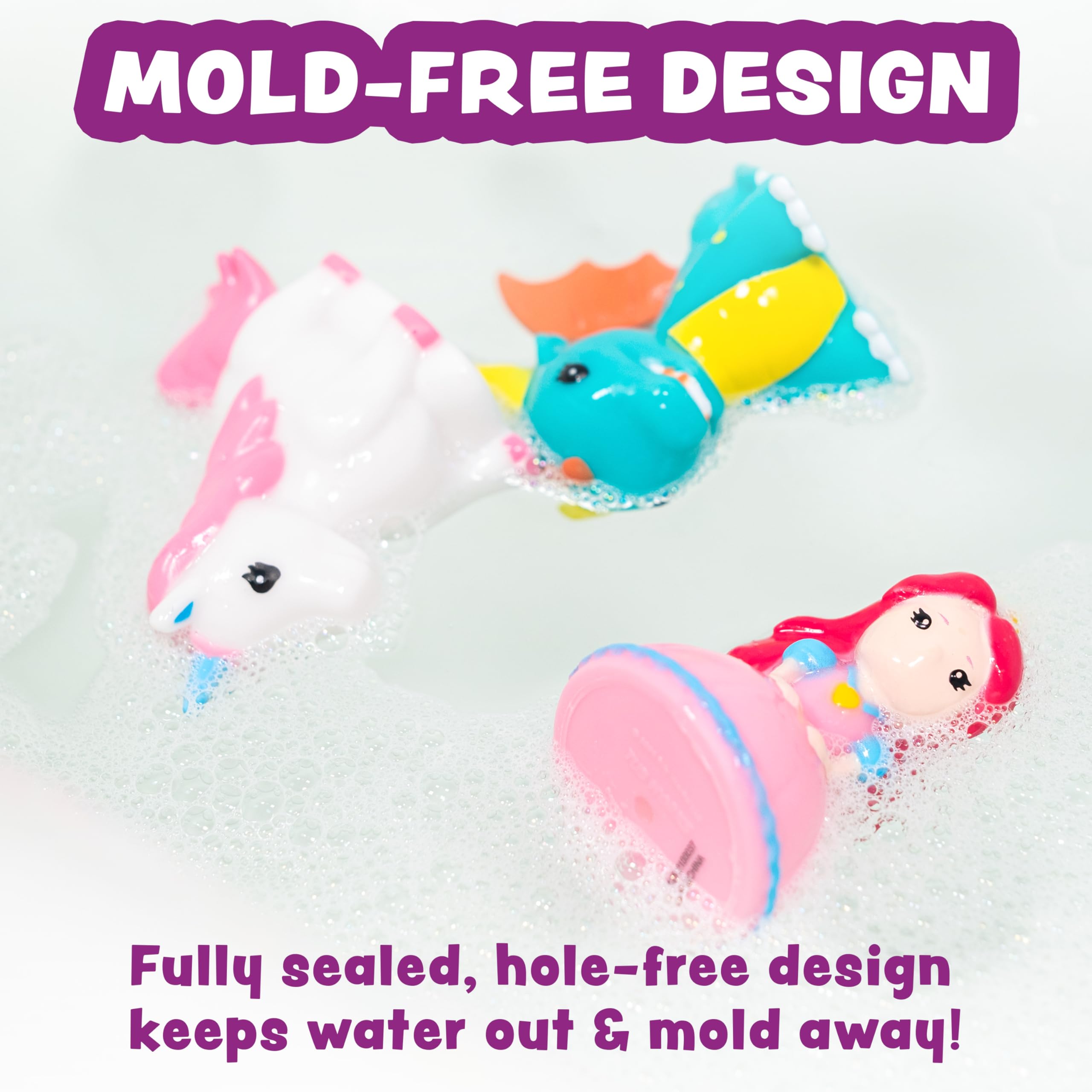 Tub Works Peryton bath toy sparks magical bath time fantasy