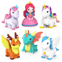Tub Works Rainbow Unicorn bath toy floats for playful tub time