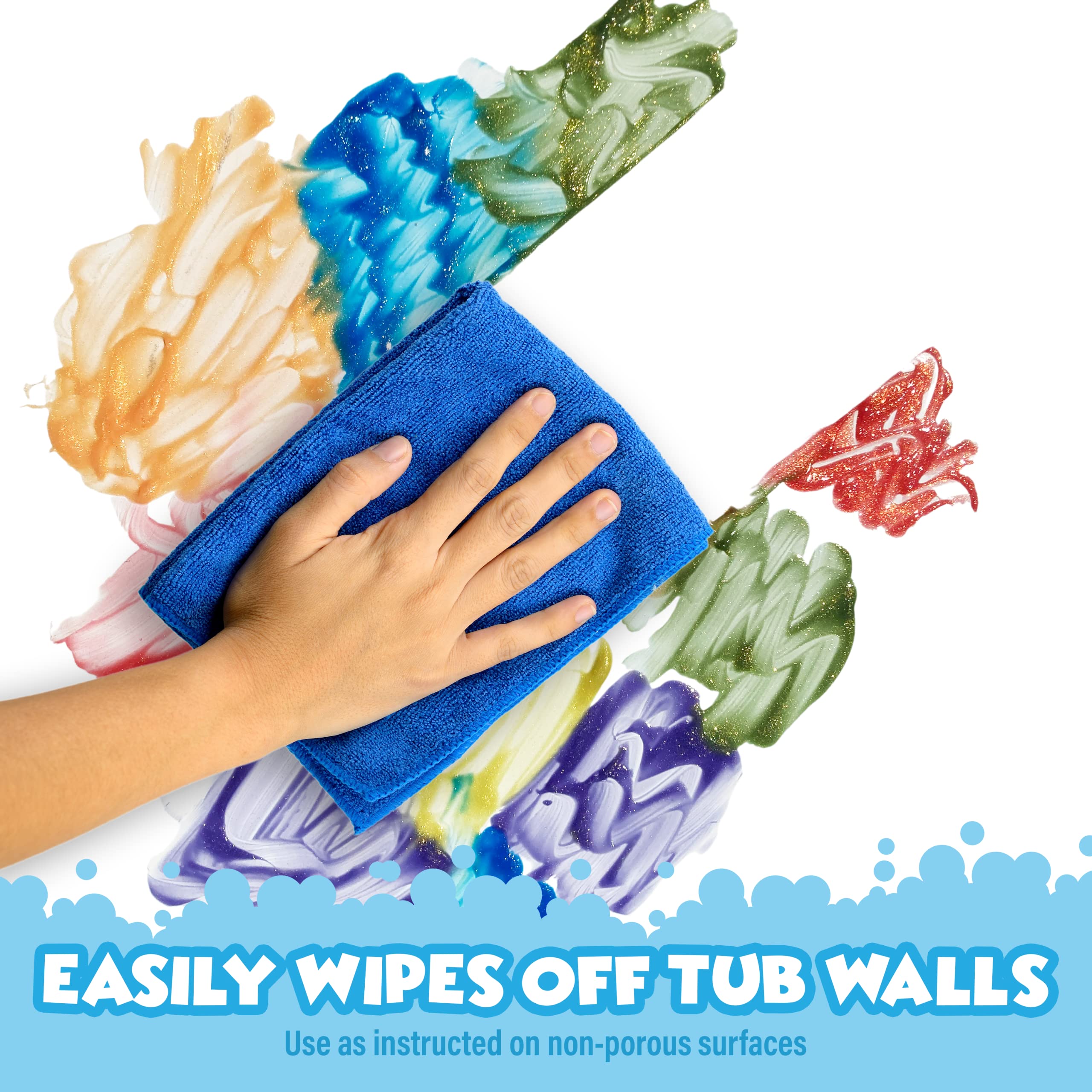  Tub Works Rose bath paint soap creates sparkling tub wall masterpieces.