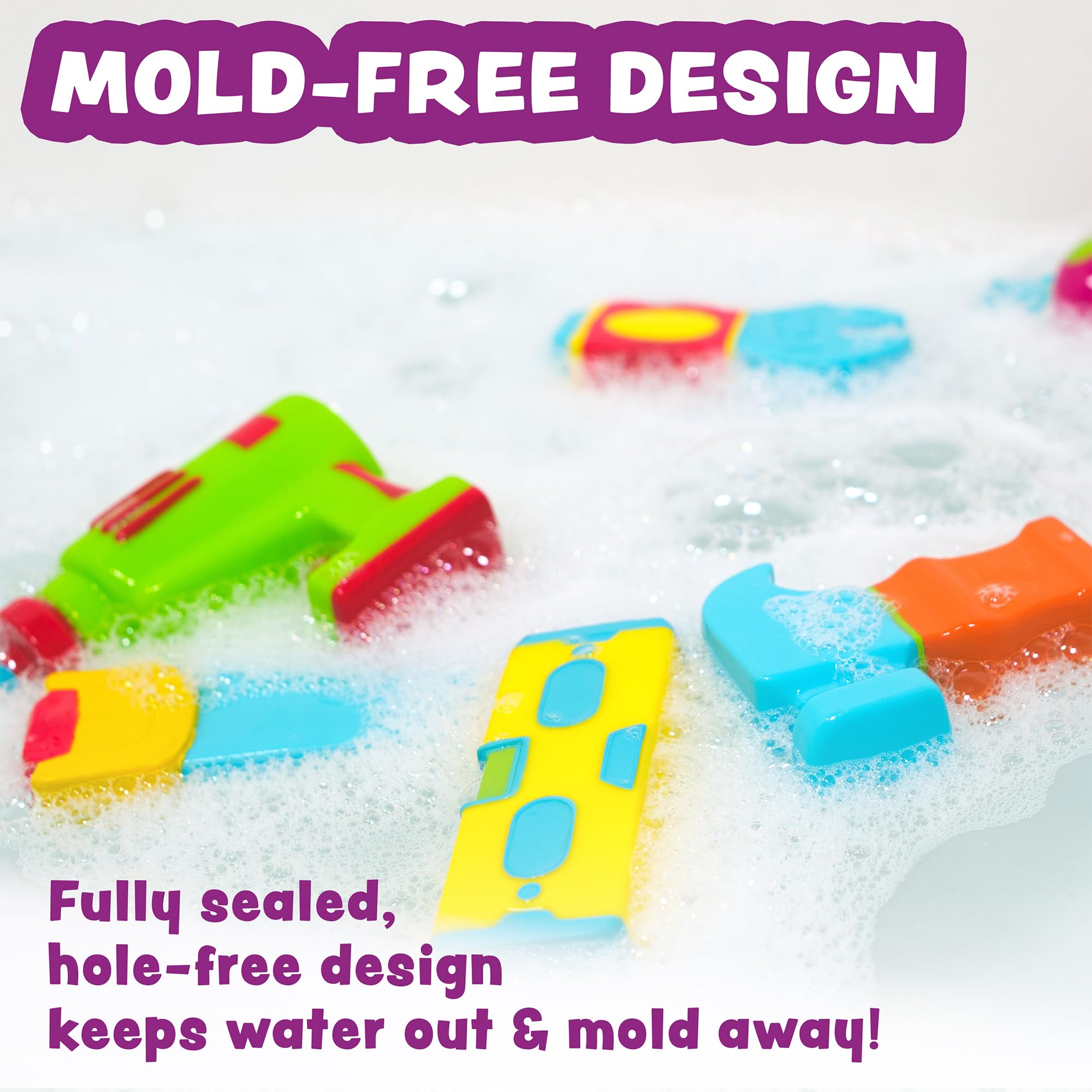 Tub Works Tools level bath toy helps grip and coordination during tub time.
