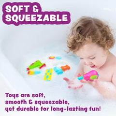 Tub Works Tools wrench bath toy is easy to grasp for tiny hands.