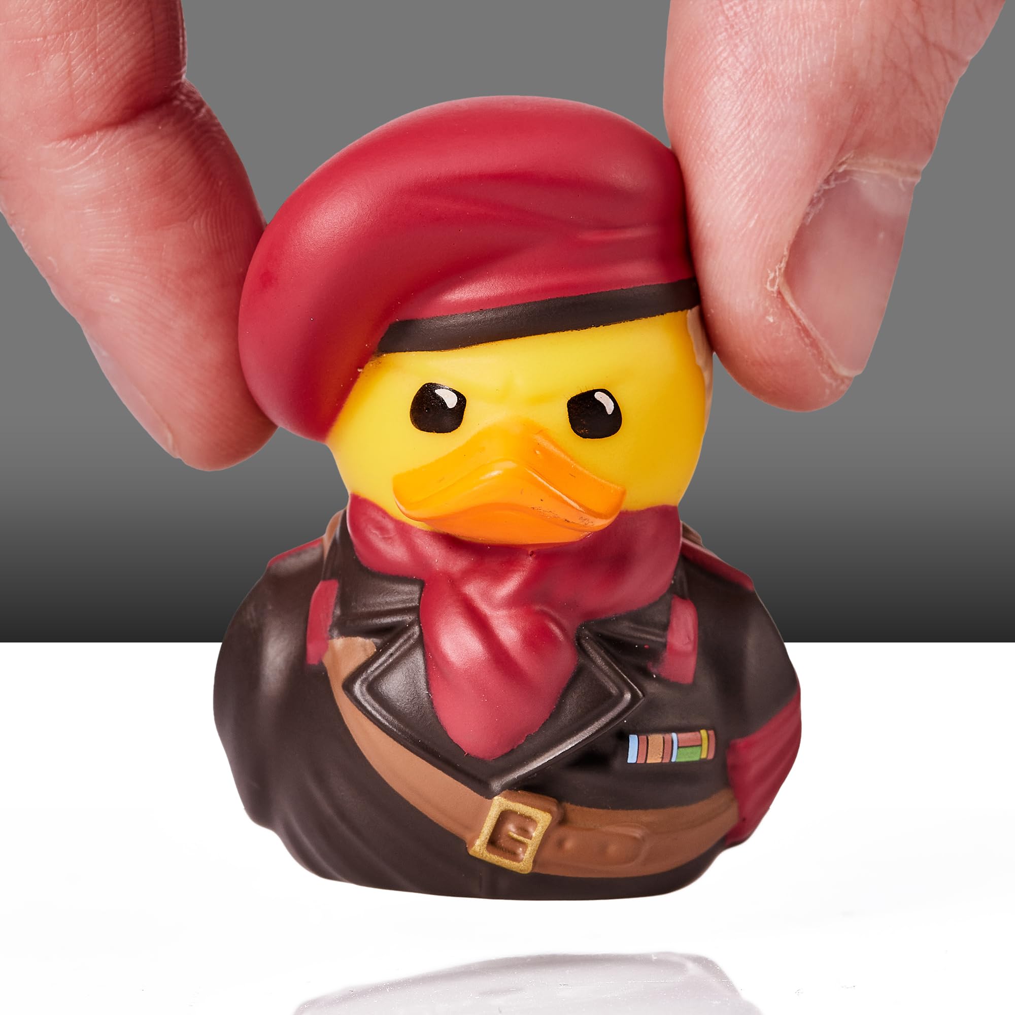 TUBBZ Mini Ocelot cosplay duck side view ideal for shelf display