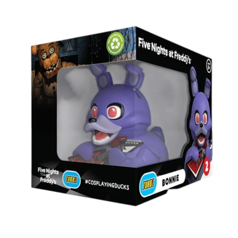 TUBBZ Bonnie duck figure in pose highlights cosplay detail for display on shelf.