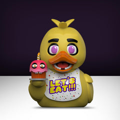 TUBBZ Chica duck stands about 9 cm for compact shelf or desk placement.