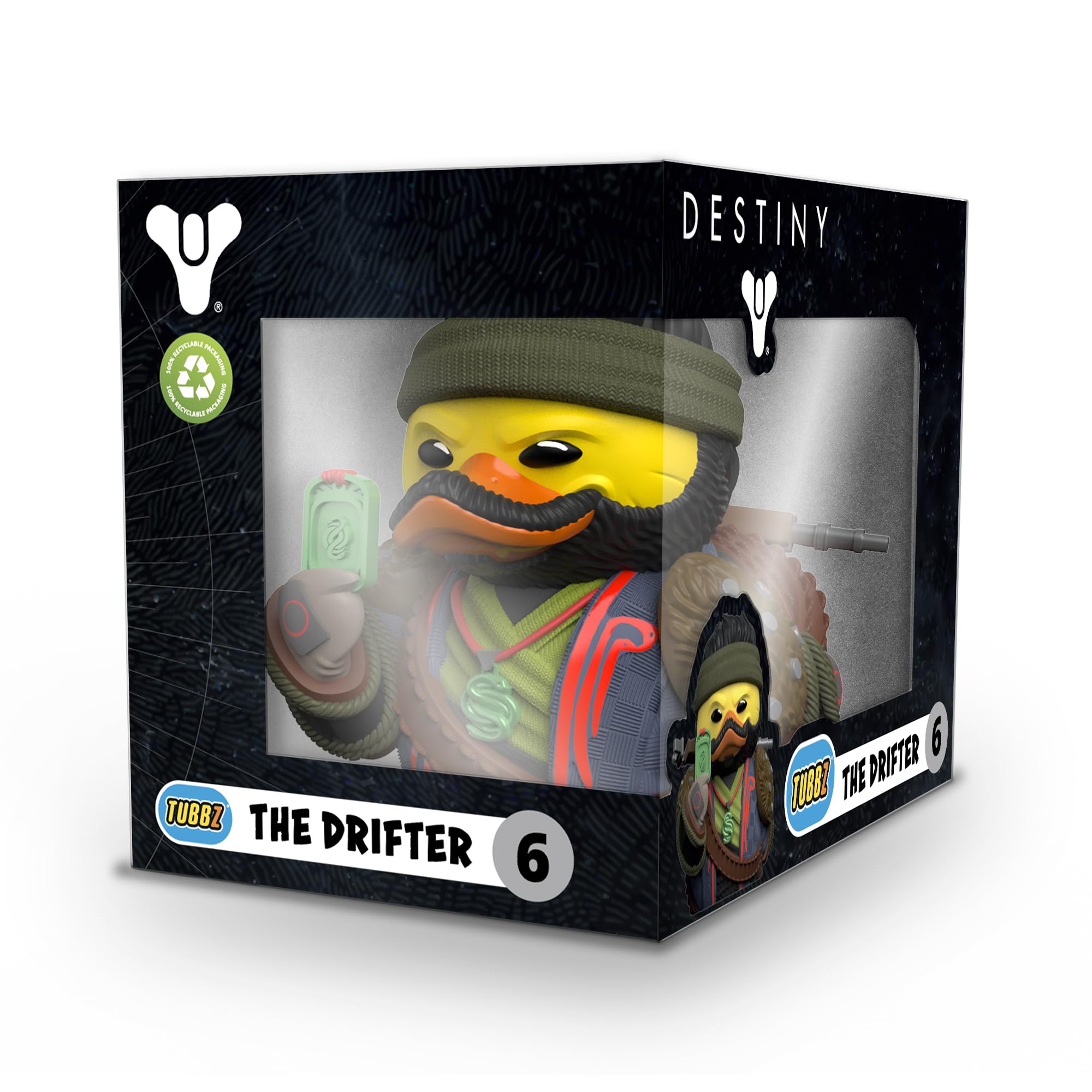 TUBBZ Destiny boxed edition display box front with Destiny 2 graphics