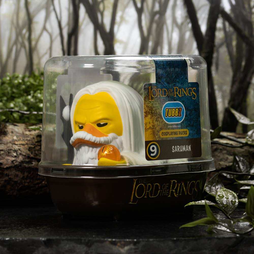 TUBBZ First Edition Lord of the Rings duck in a stackable display case.
