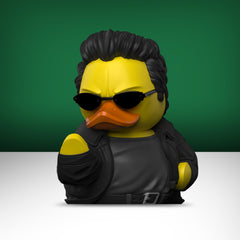 TUBBZ Matrix Neo duck on a shelf for pop culture collection