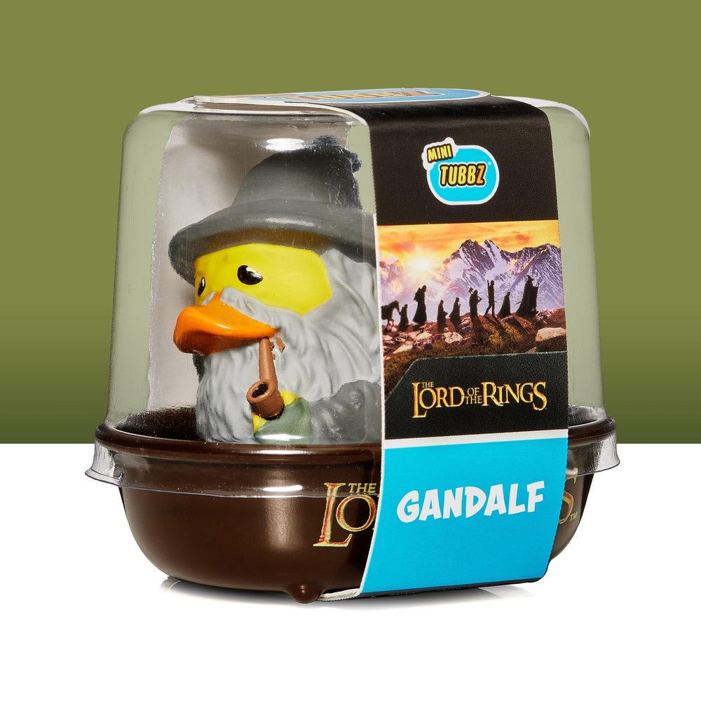 TUBBZ Gandalf grey cosplaying duck, compact desk companion for fans.