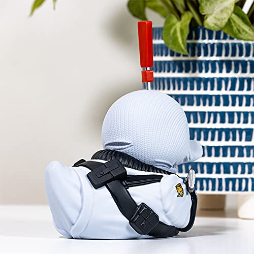 TUBBZ Genome Soldier duck pose detail highlighting cosplay-inspired styling