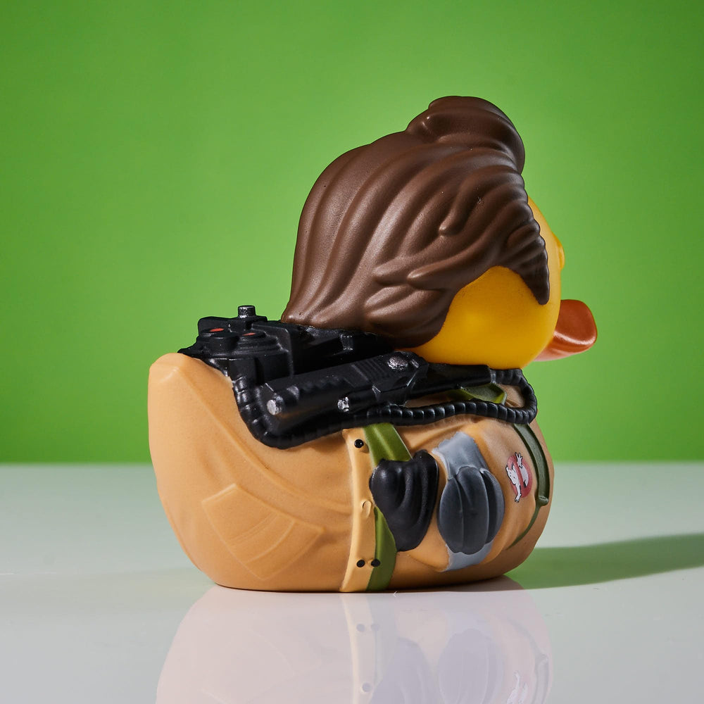 TUBBZ Ghostbusters Peter Venkman mini duck on a desk display