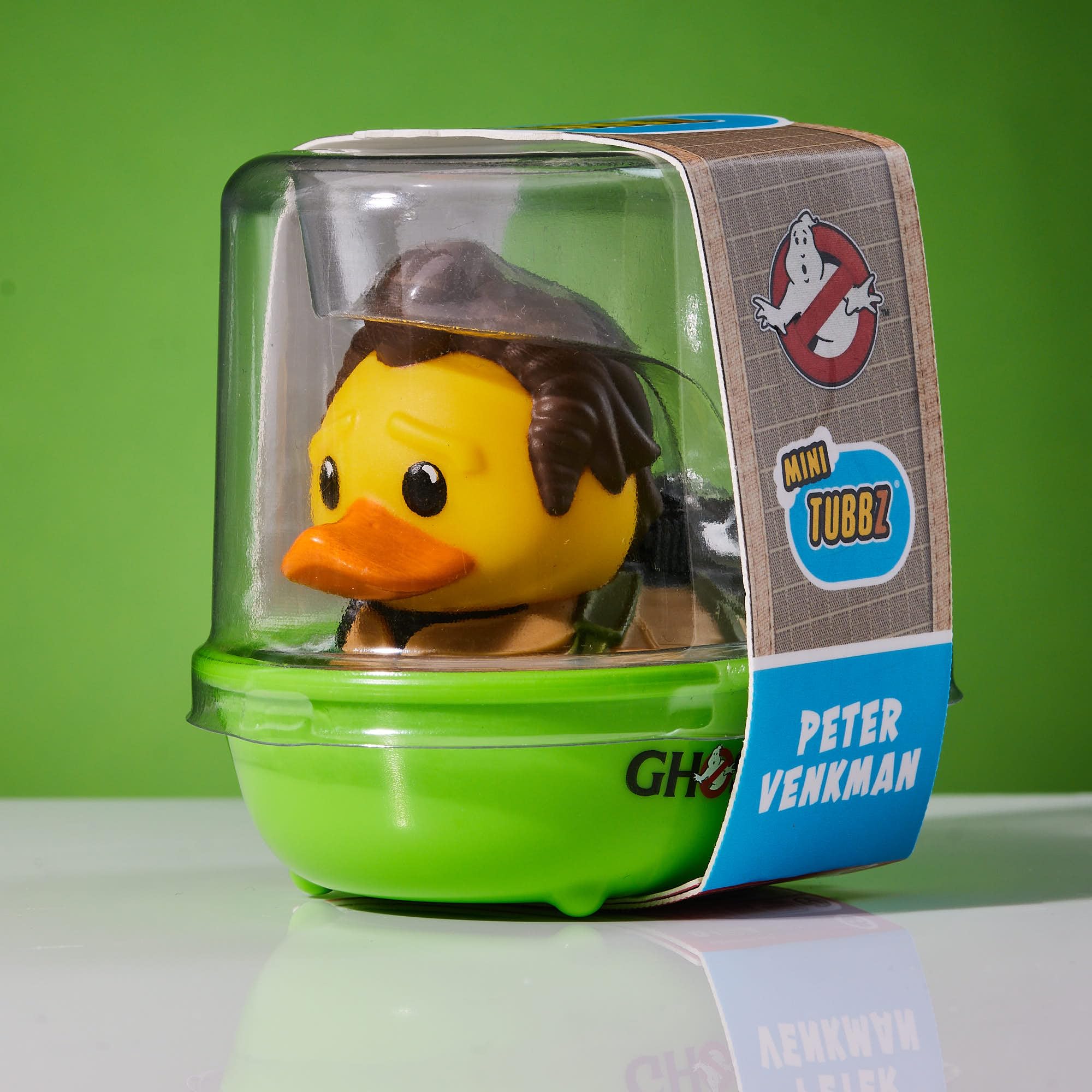 TUBBZ Ghostbusters Peter Venkman mini duck in tub with logo for shelf display