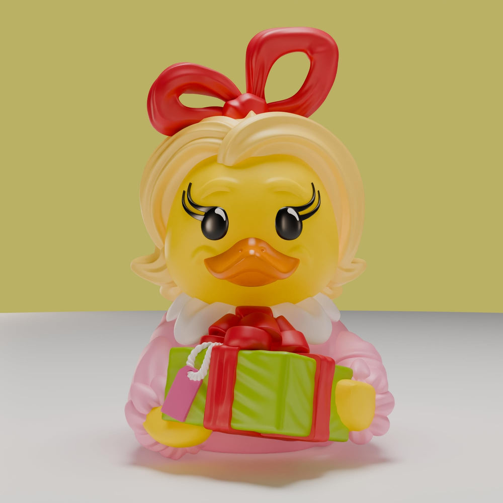 TUBBZ Grinch merch duck, a Christmas collectible for display and gifting