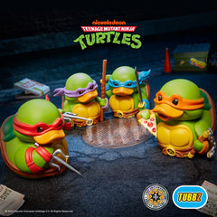 TUBBZ Leonardo character duck statue enhances any nerdy shelf display.