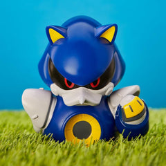 TUBBZ Metal Sonic logo collectors case highlights Sonic logo for display