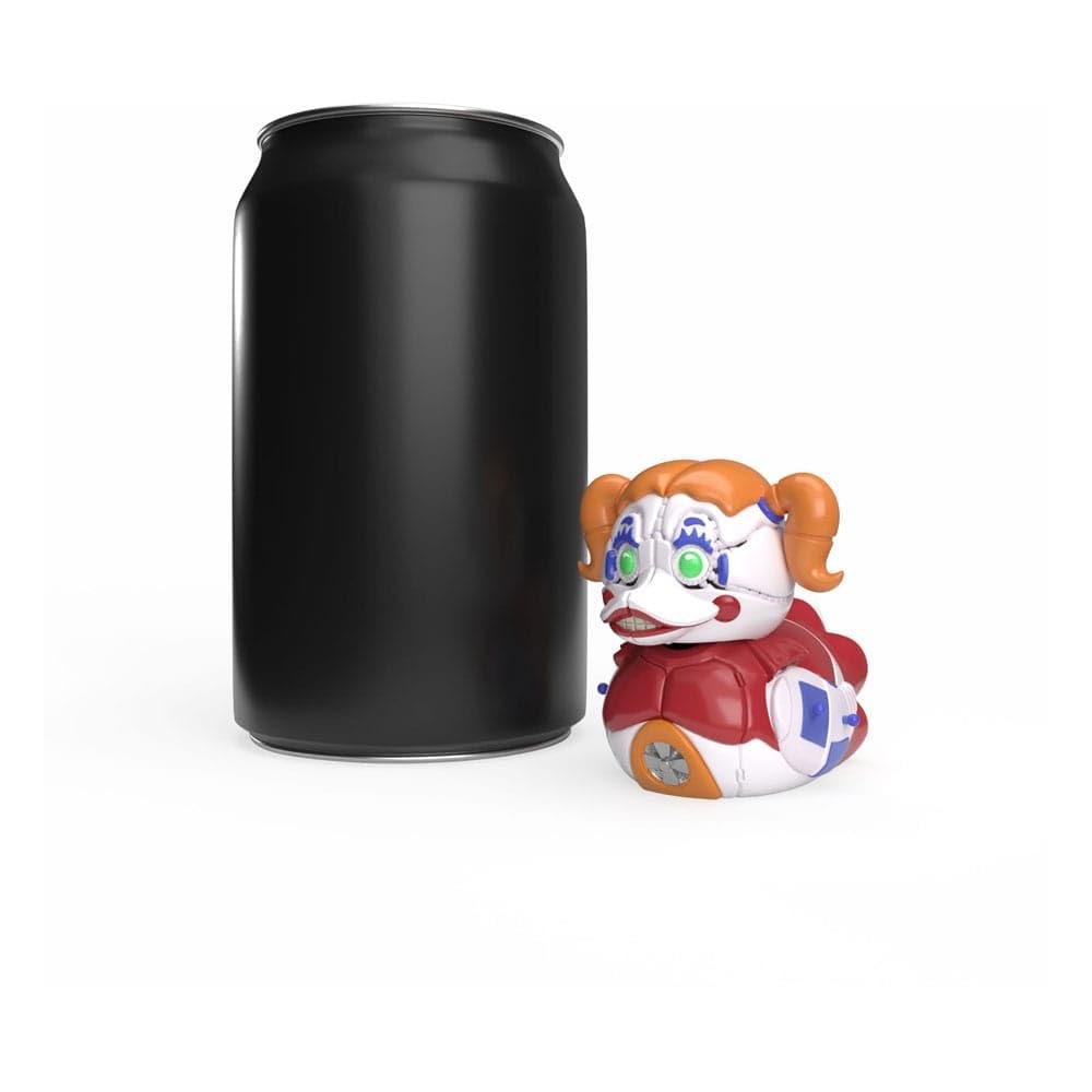 TUBBZ Mini Circus Baby duck on car dashboard, portable fandom decor.