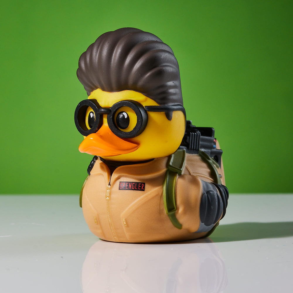 TUBBZ mini Egon Spengler cosplaying duck ideal for display.