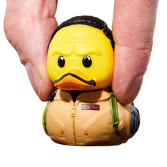 TUBBZ Winston Zeddemore duck front view in mini bathtub and desk display