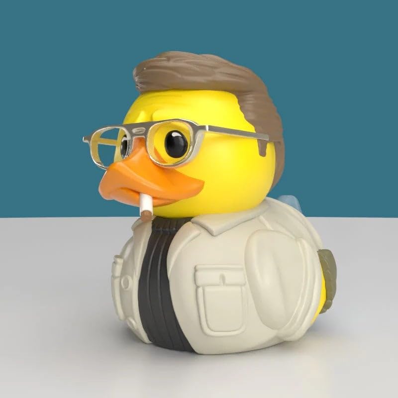 TUBBZ Jaws Martin Brody duck in mini bathtub packaging for display.
