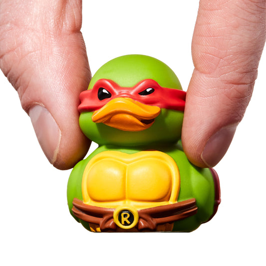 TUBBZ Mini Raphael with red bandana ready for compact shelf display.