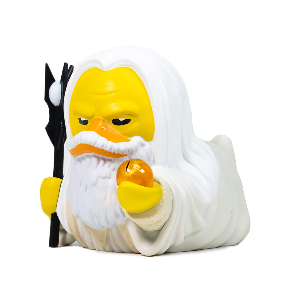 TUBBZ Saruman cosplaying duck vinyl figure for display and collection.