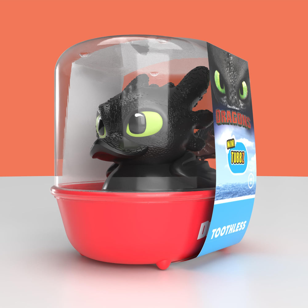 TUBBZ Toothless cosplaying duck, a playful desk or shelf accent.