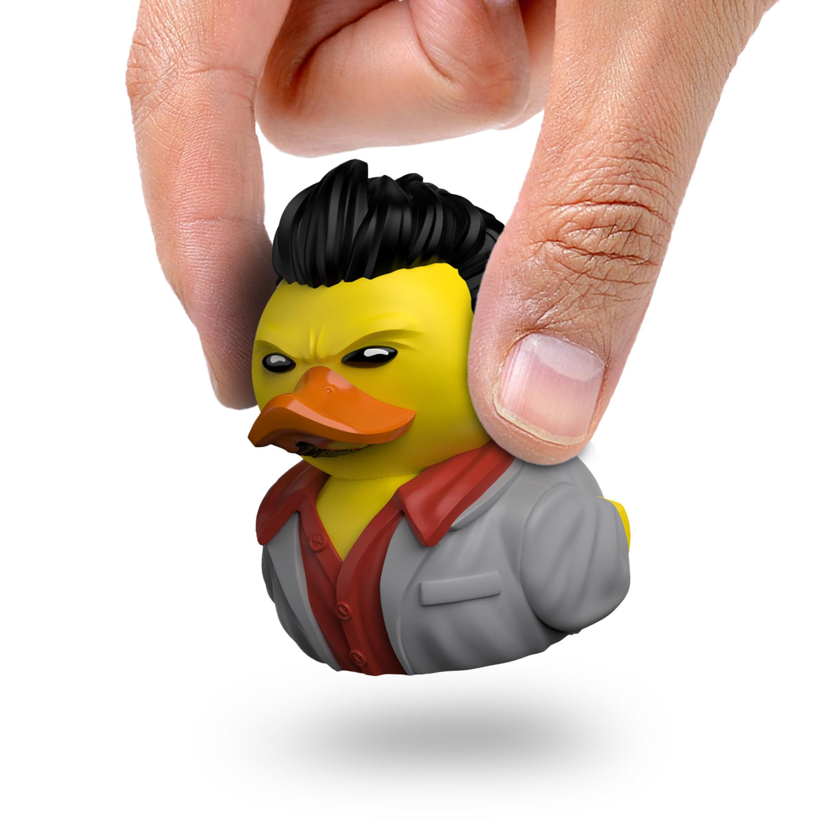 TUBBZ Kazuma Kiryu mini duck in a bathtub, ideal desk display.