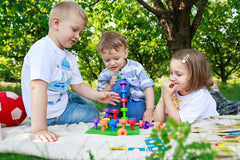 Travel-friendly design supports learning on the go with the Tuddler Peg Board.