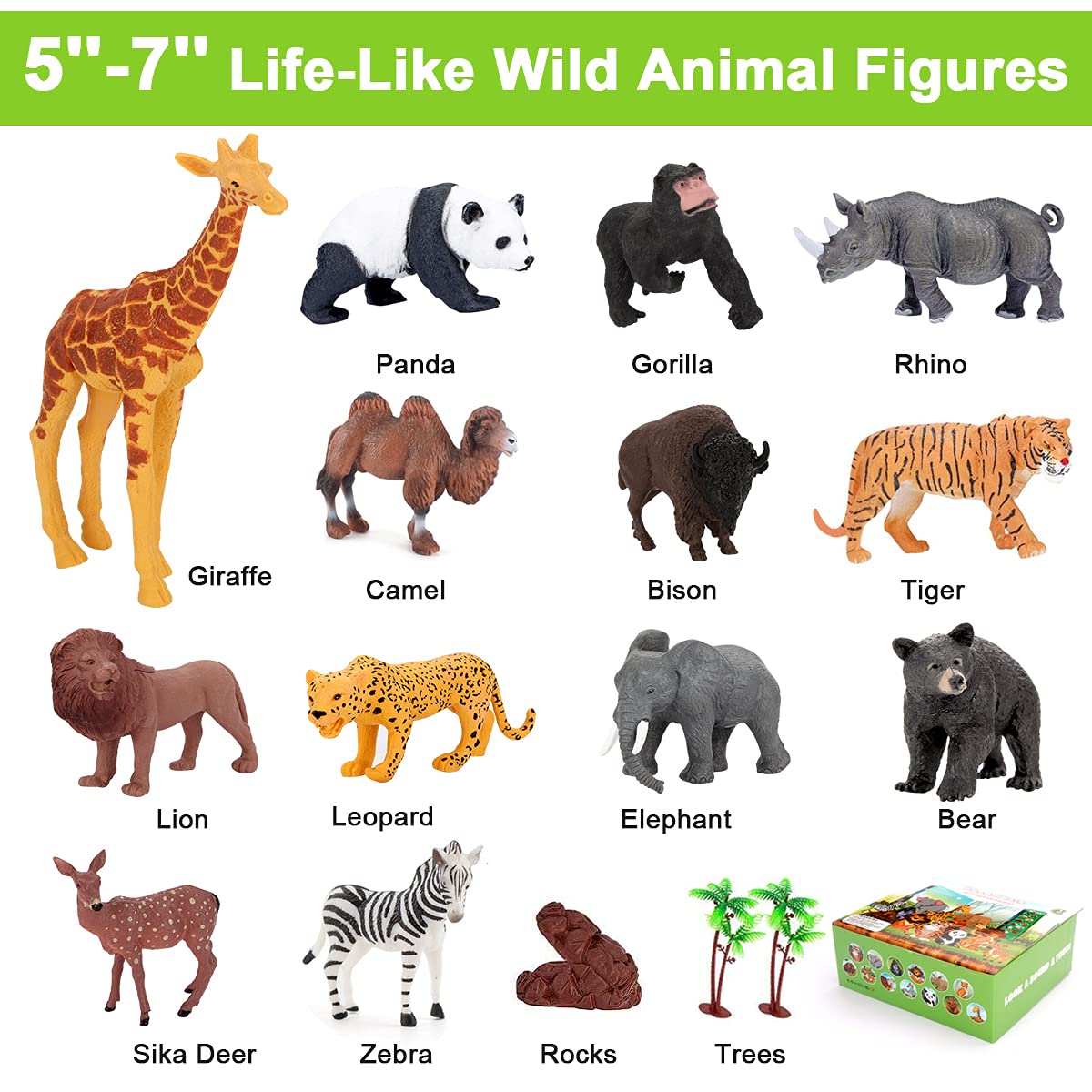 Tudoccy Safari Animals gorilla figure for hands-on discovery and animal recognition.