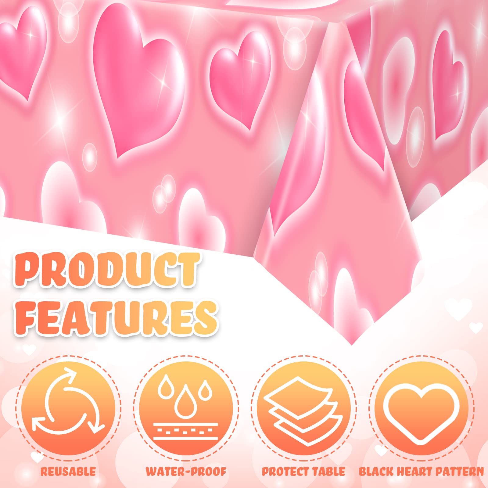 Tudomro 2000s tablecloth heart motif, perfect for Cholo-themed celebrations and memorable photos.