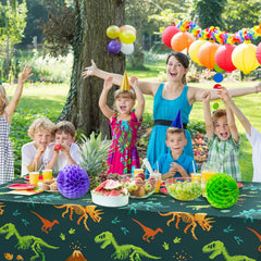 Tudomro dinosaur tablecloth doubles as wall decor and photo prop