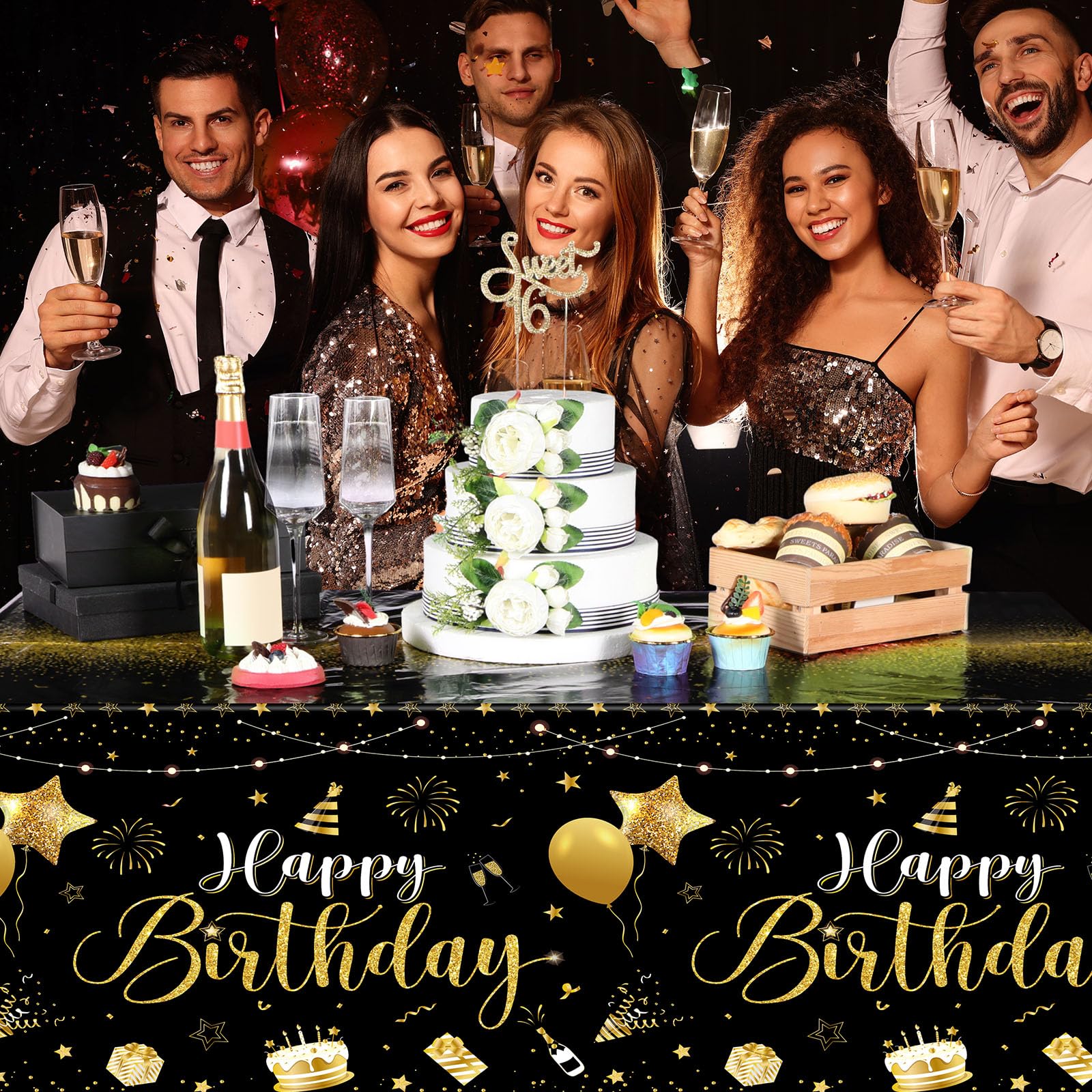 Tudomro disposable party cover simplifies cleanup after the event.