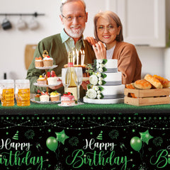 Tudomro black-green design tablecloth versatile for tables and displays
