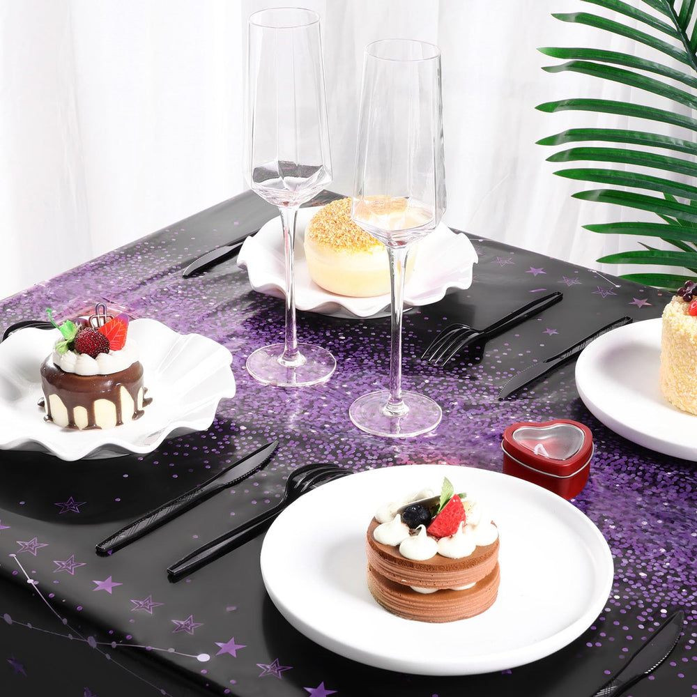Tudomro packaging displays a 3-piece disposable tablecloth set