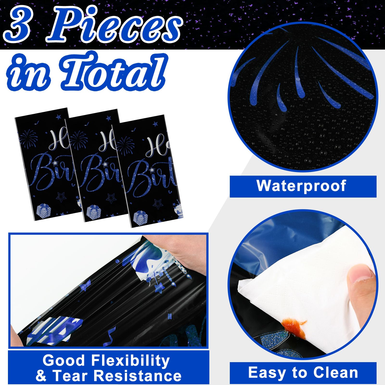 Tudomro disposable table covers offer quick cleanup after events.