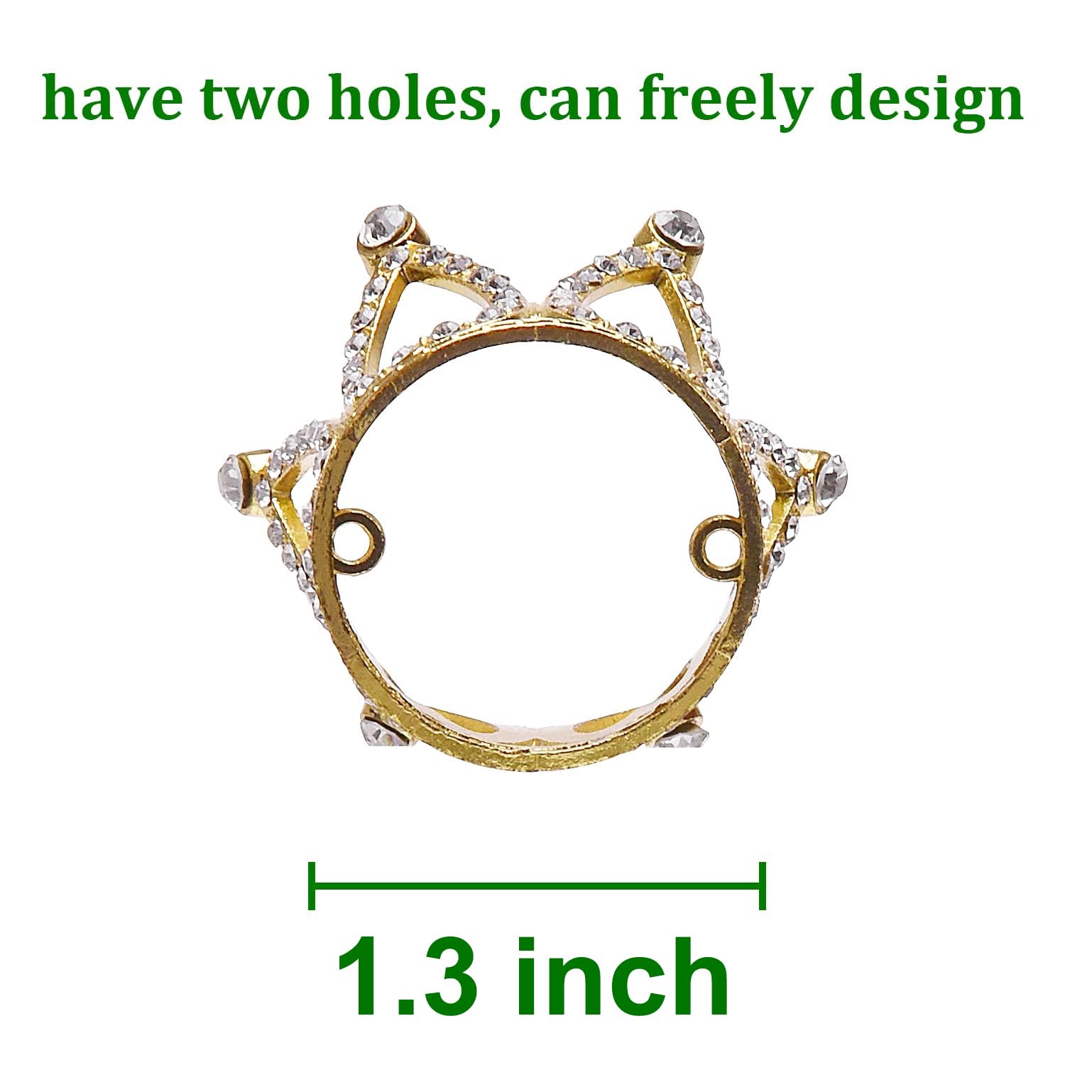 TUETOE crystal rhinestone tiara sparkles for cake toppers and props