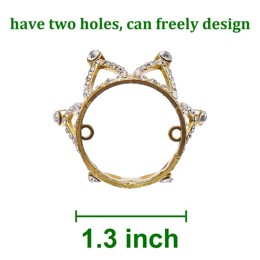 TUETOE crystal rhinestone tiara sparkles for cake toppers and props