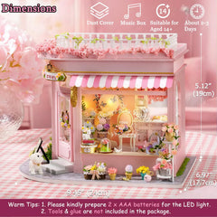 TuKIIE wooden furniture set arranged for authentic dollhouse interiors